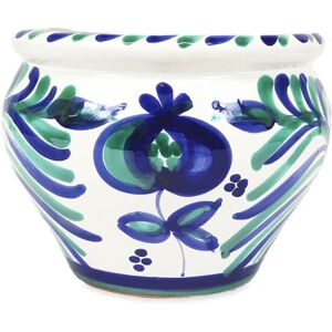 Verano Spanish Ceramics Granada Hand Painted White Outdoor Garden Patio Terrace Bola Plant Pot (D) 25cm White Verano Spanish Ceramics Granada Hand Painted White Outdoor Garden Patio Terrace Bola Plant Pot (D) 25cm White