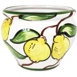 Verano Spanish Ceramics Lemons Hand Painted Outdoor Garden Patio Terrace Bola Plant Pot (D) 25cm Multicolor Verano Spanish Ceramics Lemons Hand Painted Outdoor Garden Patio Terrace Bola Plant Pot (D) 25cm Multicolor