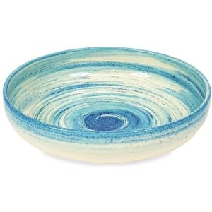 Verano Spanish Ceramics Pastel Beach Hand Painted Kitchen Dining Table Large Bowl 27cm (Diam) in Blue Blue Verano Spanish Ceramics Pastel Beach Hand Painted Kitchen Dining Table Large Bowl 27cm (Diam) in Blue Blue