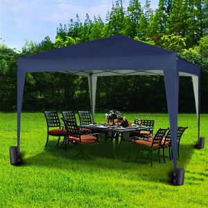 MCC Direct 2X2m Pop up Gazebo Party Tent Marquee with Storage Bag in Blue Blue MCC Direct 2X2m Pop up Gazebo Party Tent Marquee with Storage Bag in Blue Blue
