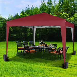 MCC Direct 2X2m Pop up Gazebo Party Tent Marquee with Storage Bag in Red Red MCC Direct 2X2m Pop up Gazebo Party Tent Marquee with Storage Bag in Red Red