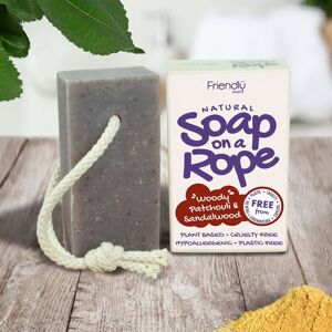 Friendly Soap Natural Patchouli & Sandalwood Soap On A Rope in Brown Brown Friendly Soap Natural Patchouli & Sandalwood Soap On A Rope in Brown Brown