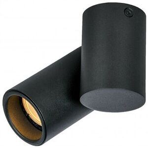 CGC Lighting 'Lup' Black Modern Single GU10 Adjustable Ceiling Spotlight Black CGC Lighting 'Lup' Black Modern Single GU10 Adjustable Ceiling Spotlight Black