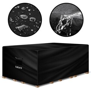 Futura 420D Rectangular 150x90x75cm Waterproof Garden Furniture Cover, Outdoor Patio Weatherproof Rattan Sofa Shield in Black Size: 1 Pack Black 1 Pack Futura 420D Rectangular 150x90x75cm Waterproof Garden Furniture Cover, Outdoor Patio Weatherproof Rattan Sofa Shield in Black Size: 1 Pack Black 1 Pack