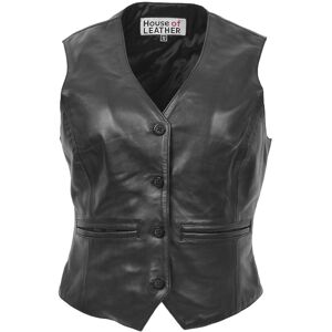 House of Leather Women's Womens Real Leather Waistcoat Vest Rita Tan 16 in Black Size: 14 Black 14 House of Leather Women's Womens Real Leather Waistcoat Vest Rita Tan 16 in Black Size: 14 Black 14