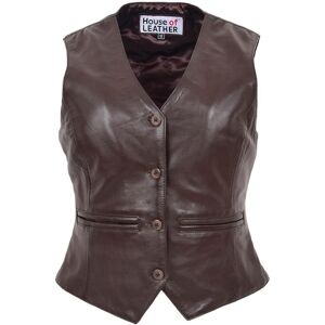 House of Leather Women's Womens Real Leather Waistcoat Vest Rita Tan 16 in Brown Size: 10 Brown 10 House of Leather Women's Womens Real Leather Waistcoat Vest Rita Tan 16 in Brown Size: 10 Brown 10