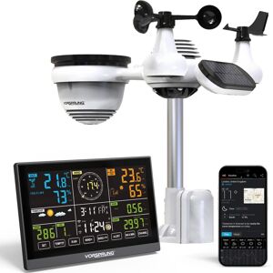 Collection WiFi Weather Station with Outdoor Wireless Sensors in White White Collection WiFi Weather Station with Outdoor Wireless Sensors in White White