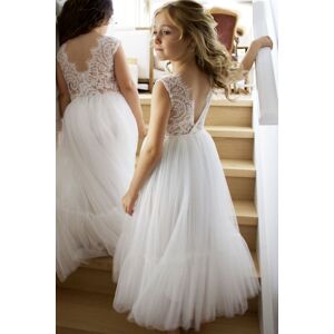 Lilly + Bo Girl's Flora in Ivory White Party or Flower Girl Dress Size: 9-10 Years White 9-10 Years Lilly + Bo Girl's Flora in Ivory White Party or Flower Girl Dress Size: 9-10 Years White 9-10 Years