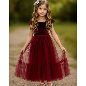 Lilly + Bo Girl's Noel in Burgundy Party or Flower Girl Dress in Red Size: 11-12 Years Red 11-12 Years Lilly + Bo Girl's Noel in Burgundy Party or Flower Girl Dress in Red Size: 11-12 Years Red 11-12 Years