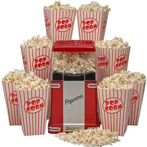 Cooks Professional Retro Popcorn Maker Machine 1200W with 8 Boxes & One Touch Operation in Red Red Cooks Professional Retro Popcorn Maker Machine 1200W with 8 Boxes & One Touch Operation in Red Red