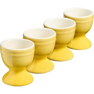 Cooks Professional Set of 4 Colourful Stoneware Egg Cups Dishwasher & Microwave Safe in Yellow Yellow Cooks Professional Set of 4 Colourful Stoneware Egg Cups Dishwasher & Microwave Safe in Yellow Yellow