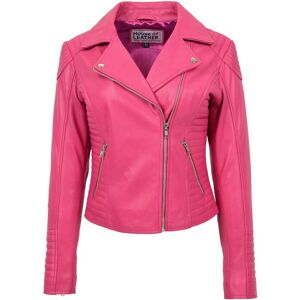 House of Leather Women's Womens Real Leather Biker Jacket Anna in Pink Size: 8 Pink 8 House of Leather Women's Womens Real Leather Biker Jacket Anna in Pink Size: 8 Pink 8