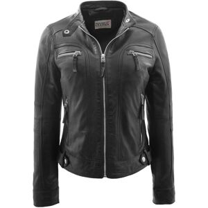 House of Leather Women's Womens Real Leather Biker Jacket Annie Red 12 in Black Size: 10 Black 10 House of Leather Women's Womens Real Leather Biker Jacket Annie Red 12 in Black Size: 10 Black 10