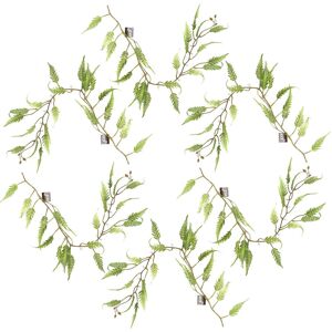 Leaf 6 x 125cm Artificial Hanging Trailing Fern Plant in Green Size: 6 x 125 cm Green 6 x 125 cm Leaf 6 x 125cm Artificial Hanging Trailing Fern Plant in Green Size: 6 x 125 cm Green 6 x 125 cm