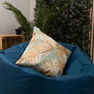 icon Eucalyptus Print with Olive Green Back Outdoor Cushion Size: 43 cm x 43 cm Multicolor 43 cm x 43 cm icon Eucalyptus Print with Olive Green Back Outdoor Cushion Size: 43 cm x 43 cm Multicolor 43 cm x 43 cm