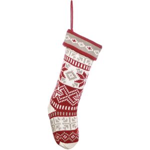 Dibor Set of 2 Red Fair Isle Nostalgia Knit Xmas Gift Christmas Stockings Size: 2 Pack Red 2 Pack Dibor Set of 2 Red Fair Isle Nostalgia Knit Xmas Gift Christmas Stockings Size: 2 Pack Red 2 Pack