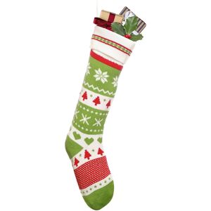 Dibor Set of 2 Traditional Green Fair Isle Xmas Decoration Christmas Gift Bag Size: 2 Pack Green 2 Pack Dibor Set of 2 Traditional Green Fair Isle Xmas Decoration Christmas Gift Bag Size: 2 Pack Green 2 Pack