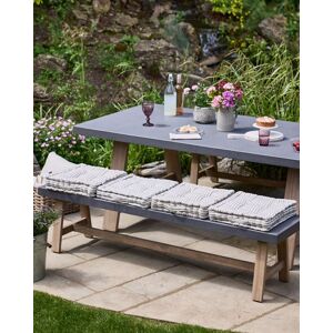 Dibor Set of 4 Grey Striped Box Outdoor Garden Chair Seat Pad Cushions L40cm x W40cm Size: 40 cm x 40 cm Grey 40 cm x 40 cm Dibor Set of 4 Grey Striped Box Outdoor Garden Chair Seat Pad Cushions L40cm x W40cm Size: 40 cm x 40 cm Grey 40 cm x 40 cm