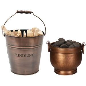 Dibor Antique Copper Kindling Storage Bucket with Round Copper Coal Bucket Copper Dibor Antique Copper Kindling Storage Bucket with Round Copper Coal Bucket Copper