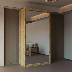 Sliding Wardrobes 4U Modern Double Sliding Door Wardrobe 90cm X 200cm in Light Oak Size: 90 cm X 200 cm Light Oak 90 cm X 200 cm Sliding Wardrobes 4U Modern Double Sliding Door Wardrobe 90cm X 200cm in Light Oak Size: 90 cm X 200 cm Light Oak 90 cm X 200 cm