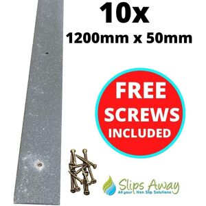 Slips Away Grey Anti-Slip GRP Decking/Stair Strips - Heavy Duty Fibreglass Non-Slip w/ Pre-Drilled Holes & Free Screws - Outdoor Steps, Ramps & Grey 1.2m tall x 50mm diameter Slips Away Grey Anti-Slip GRP Decking/Stair Strips - Heavy Duty Fibreglass Non-Slip w/ Pre-Drilled Holes & Free Screws - Outdoor Steps, Ramps & Grey 1.2m tall x 50mm diameter