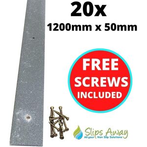 Slips Away Grey Anti-Slip GRP Decking/Stair Strips - Heavy Duty Fibreglass Non-Slip w/ Pre-Drilled Holes & Free Screws - Outdoor Steps, Ramps & Grey 1.2m tall x 50mm diameter Slips Away Grey Anti-Slip GRP Decking/Stair Strips - Heavy Duty Fibreglass Non-Slip w/ Pre-Drilled Holes & Free Screws - Outdoor Steps, Ramps & Grey 1.2m tall x 50mm diameter