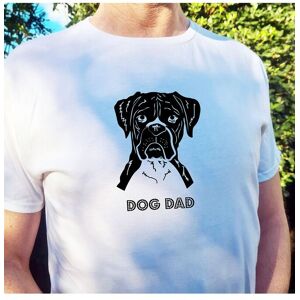 Afewhometruths Men's Boxer Dog Dad T-Shirt in White Size: Medium White M Afewhometruths Men's Boxer Dog Dad T-Shirt in White Size: Medium White M