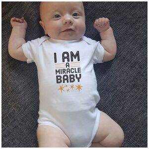 Afewhometruths Newborn Special Gift for IVF miracle baby bodysuit / Baby Grow - Baby Shower Gift in White Size: 9-12 m White 9-12 m Afewhometruths Newborn Special Gift for IVF miracle baby bodysuit / Baby Grow - Baby Shower Gift in White Size: 9-12 m White 9-12 m