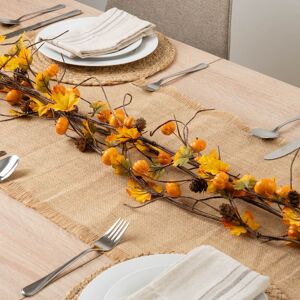 Scottish Everlastings Ltd 150cm Pumpkin Autumn Garland Pack 3 in Orange Orange Scottish Everlastings Ltd 150cm Pumpkin Autumn Garland Pack 3 in Orange Orange