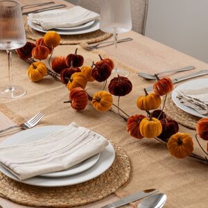 Scottish Everlastings Ltd 150cm Velvet Pumpkin Garland Brown Brown Scottish Everlastings Ltd 150cm Velvet Pumpkin Garland Brown Brown