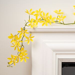 Scottish Everlastings Ltd 115cm Magnolia Star Flower Garland Yellow Pack 2 Yellow Scottish Everlastings Ltd 115cm Magnolia Star Flower Garland Yellow Pack 2 Yellow