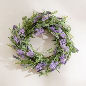 Scottish Everlastings Ltd 55cm Purple Hyacinth, Eucalyptus & Lavender Wreath Purple Scottish Everlastings Ltd 55cm Purple Hyacinth, Eucalyptus & Lavender Wreath Purple
