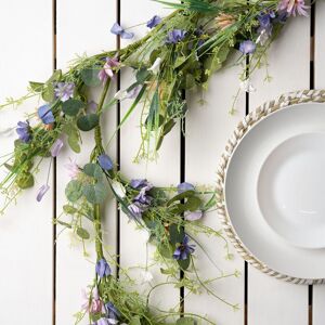 Scottish Everlastings Ltd 150cm Spring Floral Garland Purples in Purple Purple Scottish Everlastings Ltd 150cm Spring Floral Garland Purples in Purple Purple