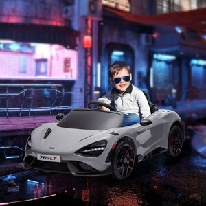 AIYAPLAY McLaren 765LT Licensed 12V Kids Electric Ride on Car w/ Butterfly Doors in Grey Grey AIYAPLAY McLaren 765LT Licensed 12V Kids Electric Ride on Car w/ Butterfly Doors in Grey Grey