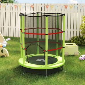 HOMCOM Kids Trampoline Mini Bouncer w/ Enclosure Net for 3-6 Years in Green Green HOMCOM Kids Trampoline Mini Bouncer w/ Enclosure Net for 3-6 Years in Green Green