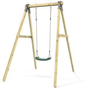 Rebo Glide Wooden Single Swing Set with Swing Seat - Dandelion (Dark Green Swing) Green Rebo Glide Wooden Single Swing Set with Swing Seat - Dandelion (Dark Green Swing) Green