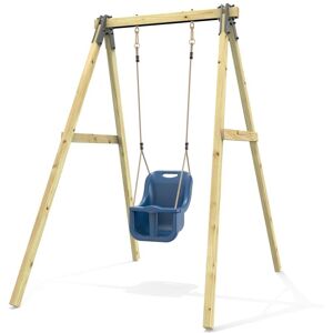 Rebo Glide Wooden Single Swing Set with Swing Seat - Dandelion (Navy Blue Baby Swing) in Dark Blue Dark Blue Rebo Glide Wooden Single Swing Set with Swing Seat - Dandelion (Navy Blue Baby Swing) in Dark Blue Dark Blue