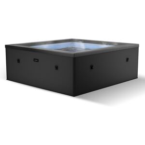 Wave Spas Wave Garda 4-Person Foam Hot Tub With Integrated Heater in Charcoal Size: 4 Person Charcoal 4 Person Wave Spas Wave Garda 4-Person Foam Hot Tub With Integrated Heater in Charcoal Size: 4 Person Charcoal 4 Person