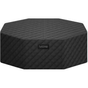 Wave Spas Como Octagonal Energy Save Thermal Hot Tub Cover - 6 Person in Black Black 6 Person Wave Spas Como Octagonal Energy Save Thermal Hot Tub Cover - 6 Person in Black Black 6 Person