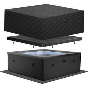 Wave Spas Wave Garda Energy-Efficient Hot Tub Bundle 6 Person in Black Black 6 Person Wave Spas Wave Garda Energy-Efficient Hot Tub Bundle 6 Person in Black Black 6 Person