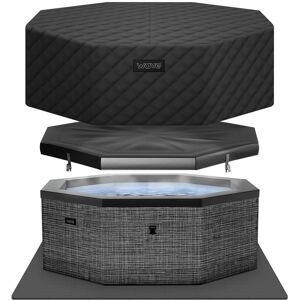 Wave Spas Wave Como Energy-Efficient Hot Tub Bundle 6 Person in Dark Grey Dark Grey 6 Person Wave Spas Wave Como Energy-Efficient Hot Tub Bundle 6 Person in Dark Grey Dark Grey 6 Person