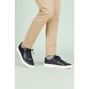 Amen Shoes Men's Cavan Leather Cup Sole Trainers in Navy Size: 7 Navy 7 Amen Shoes Men's Cavan Leather Cup Sole Trainers in Navy Size: 7 Navy 7