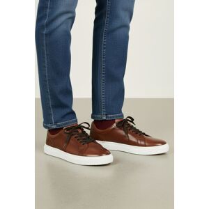 Amen Shoes Men's Cavan Leather Cup Sole Trainers in Brown Size: 10 Brown 10 Amen Shoes Men's Cavan Leather Cup Sole Trainers in Brown Size: 10 Brown 10