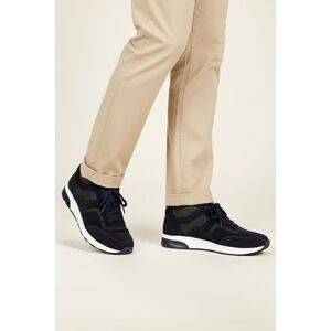 Amen Shoes Men's Cameron Leather Dress Trainers in Navy Size: 11 Navy 11 Amen Shoes Men's Cameron Leather Dress Trainers in Navy Size: 11 Navy 11