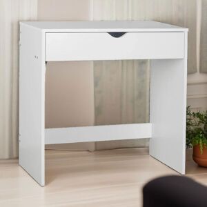 FURNOS 1 Drawer Dressing Table in White White FURNOS 1 Drawer Dressing Table in White White