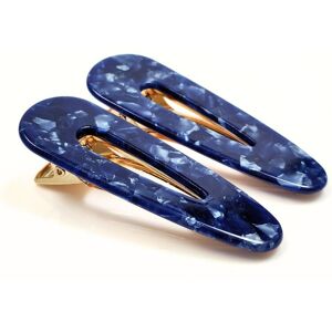 Lemon Daisy Accessories Women's Set of 2 Waterdrop Ocean Hair Clips in Blue Blue One Size Lemon Daisy Accessories Women's Set of 2 Waterdrop Ocean Hair Clips in Blue Blue One Size