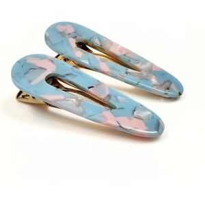 Lemon Daisy Accessories Women's Set of 2 Waterdrop Sky Hair Clips in Blue Blue One Size Lemon Daisy Accessories Women's Set of 2 Waterdrop Sky Hair Clips in Blue Blue One Size