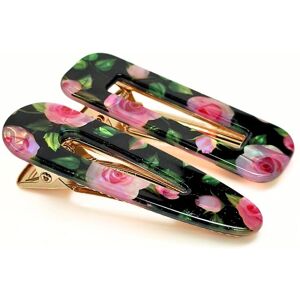 Lemon Daisy Accessories Women's Set of 2 Waterdrop & Rectangle Bridesmaid Wedding Floral Clips in Black Black One Size Lemon Daisy Accessories Women's Set of 2 Waterdrop & Rectangle Bridesmaid Wedding Floral Clips in Black Black One Size