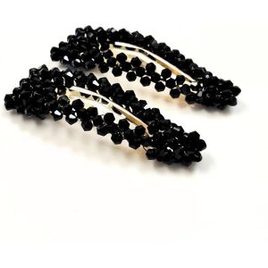 Lemon Daisy Accessories Women's Set of 2 Waterdrop Alani Hair Clips in Black Black One Size Lemon Daisy Accessories Women's Set of 2 Waterdrop Alani Hair Clips in Black Black One Size