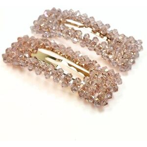 Lemon Daisy Accessories Women's Set of 2 Rectangle Alani Hair Clips in Pink Pink One Size Lemon Daisy Accessories Women's Set of 2 Rectangle Alani Hair Clips in Pink Pink One Size